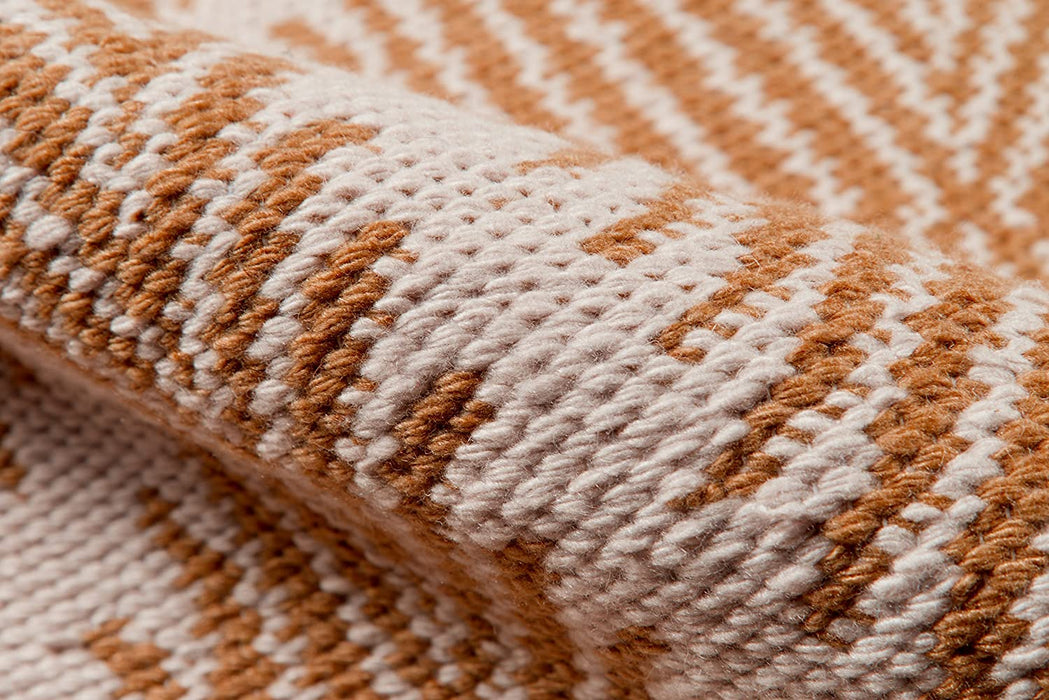 5x8 Orange Hand Woven Indoor Outdoor Area Rug By  Erin Gates by Momeni
