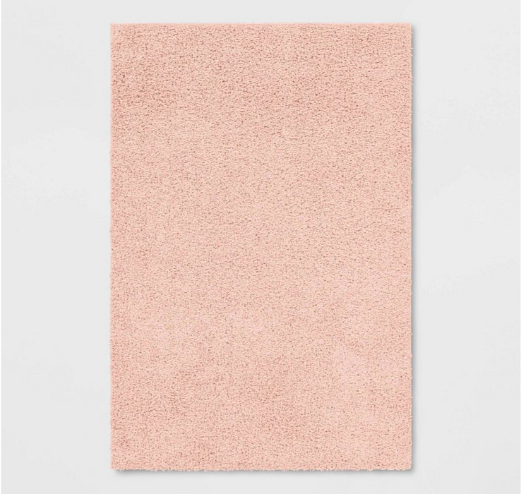 Size 4'x5'5" Color Pink Shag Rug - Room Essentials™