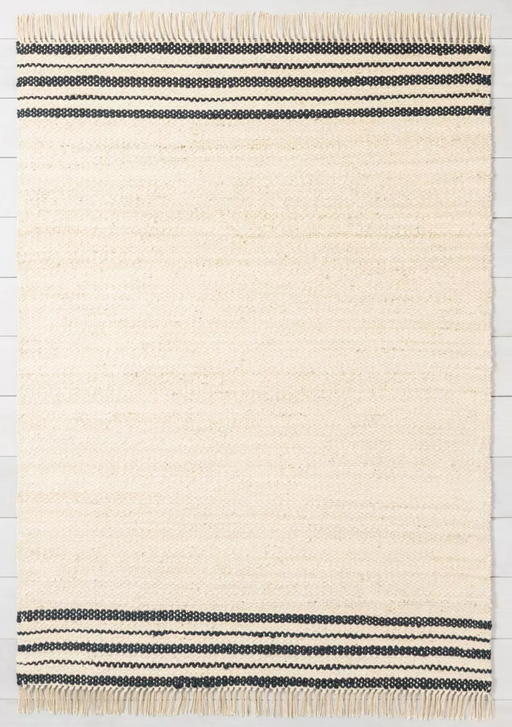 9x12 Charcoal Jute Rug Stripe - Hearth & Hand™ with Magnolia Area Rug